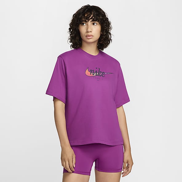 Nike gym t shirt womens on sale